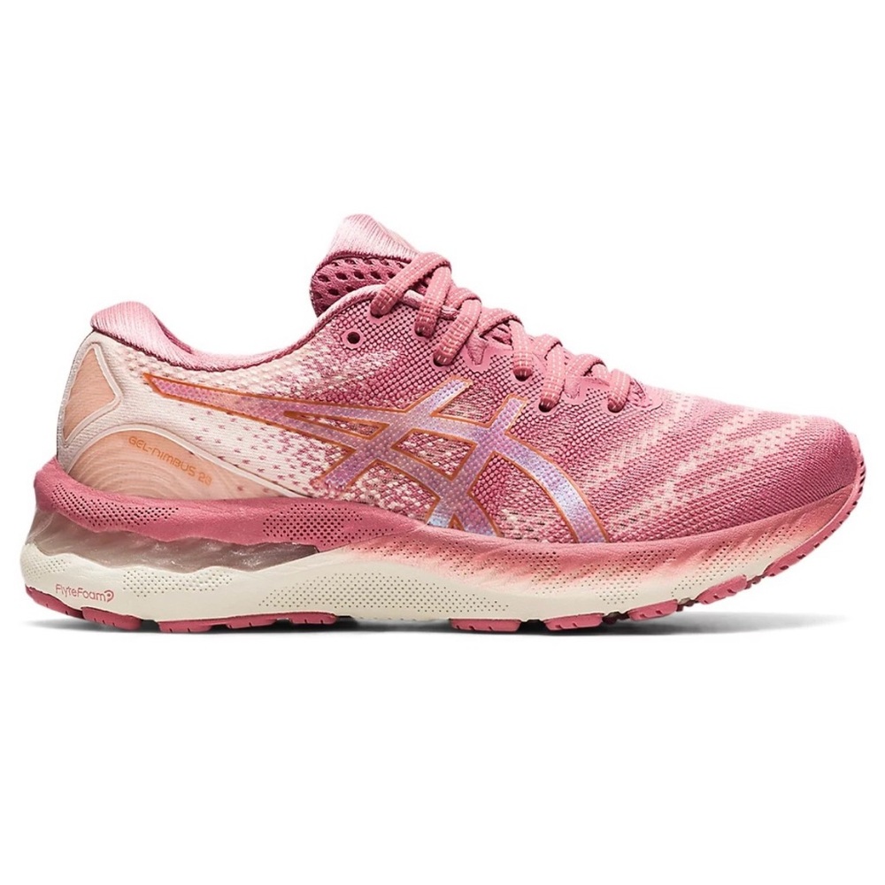 NEW IN BOX ASICS WOMEN'S GEL NIMBUS 23 RUNNING SHOES SMOKEY ROSE